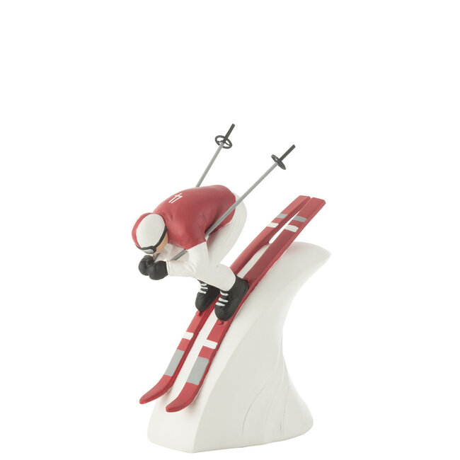 J-Line Skiër Speed Resin Rood/Wit