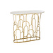 J-Line Console Moza Metaal/Marmer Goud