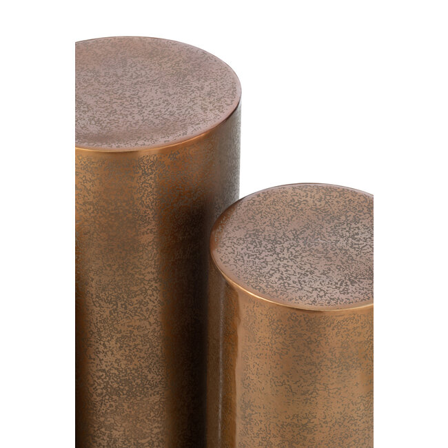 J-Line Set Van 3 Pijlers Rond Metaal Goud