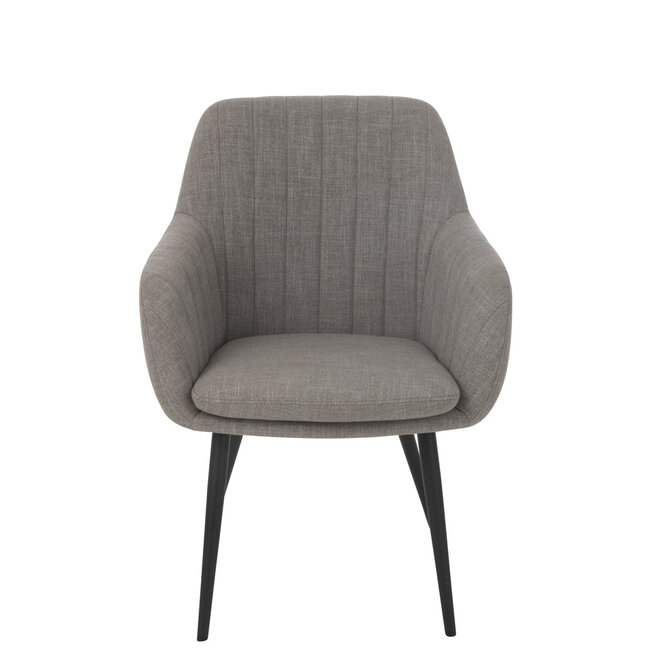 J-Line Stoel Miles Staal/Foam Grijs