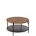 J-Line Salontafel Voni Mdf/ijzer zwart/natuur