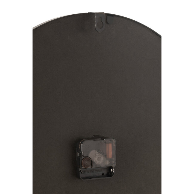 J-Line Wandklok Nue Mdf/IJzer Naturel Klein