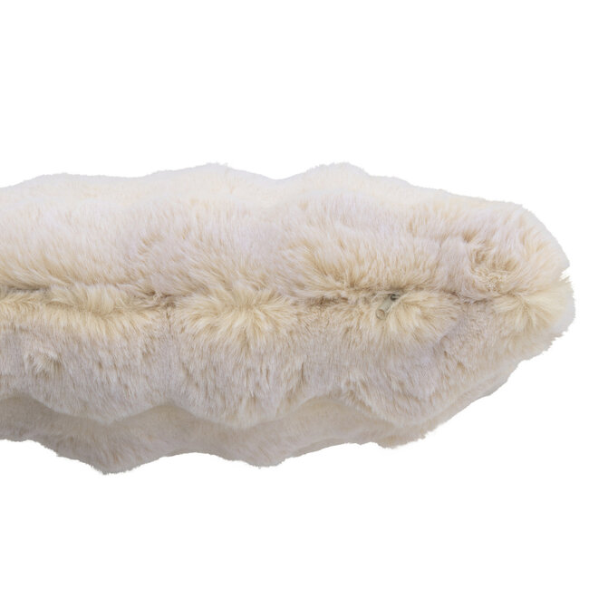 J-Line Kussen Golf Polyester Crème