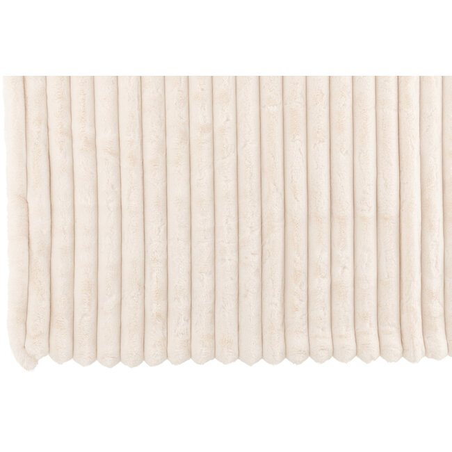 J-Line Plaid Groot Corduroy Polyester Wit