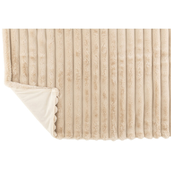 J-Line Plaid Groot Corduroy Polyester Beige