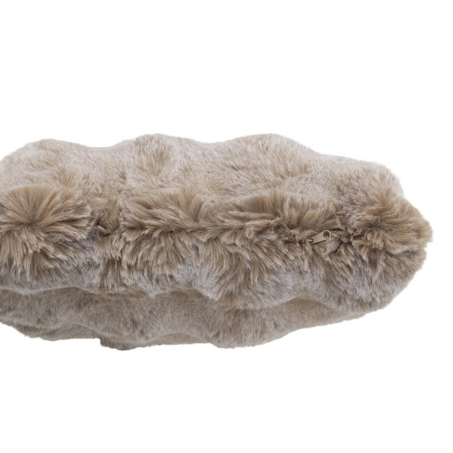 J-Line Kussen Golf Polyester Taupe