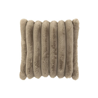 J-Line Kussen Groot Corduroy Polyester Taupe