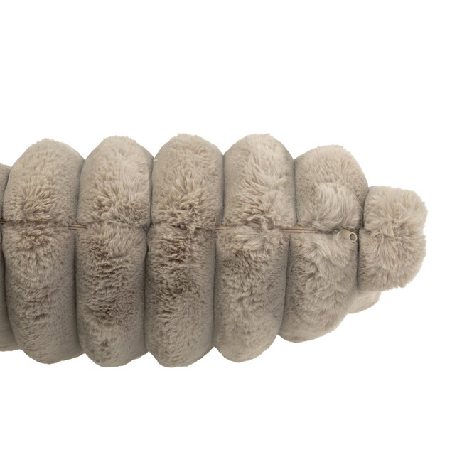 J-Line Kussen Groot Corduroy Polyester Taupe