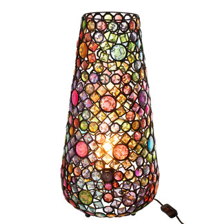J-Line Tafellamp Lang Ijzer/Synthetisch Mix Groot