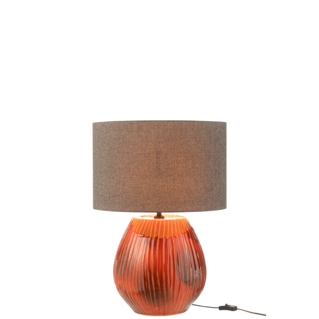 J-Line Lamp Akane Keramiek Rood Klein