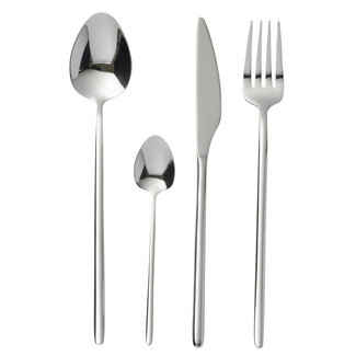 J-Line Bestekdoos C 24-delig RVS Glanzend Zilver