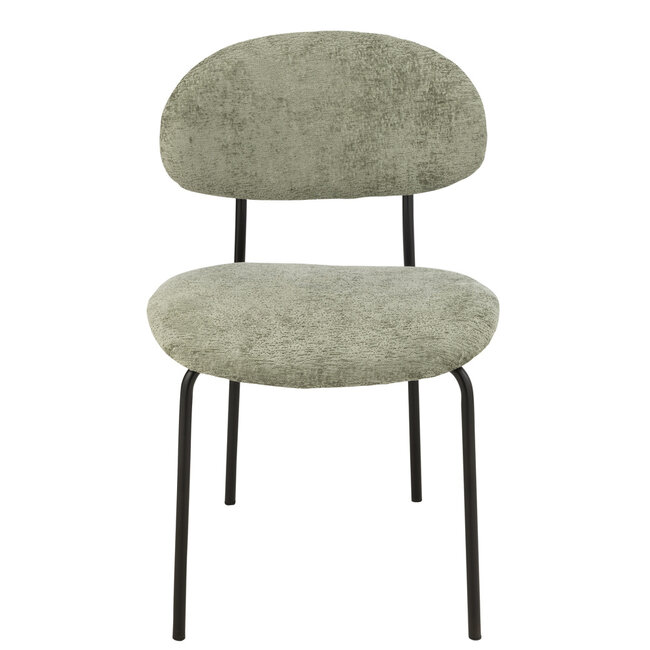 J-Line Eetkamerstoel Textiel/Metaal Mintgroen