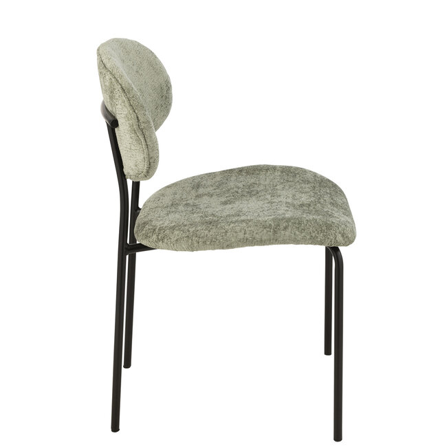 J-Line Eetkamerstoel Textiel/Metaal Mintgroen
