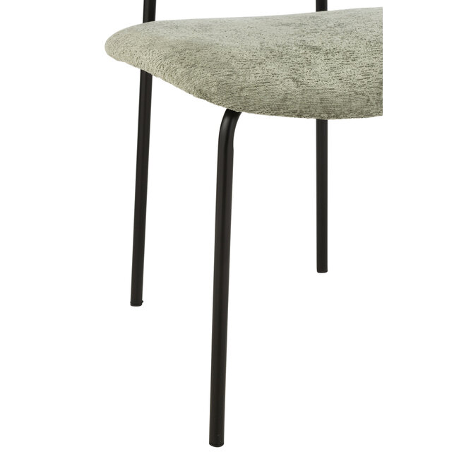 J-Line Eetkamerstoel Textiel/Metaal Mintgroen