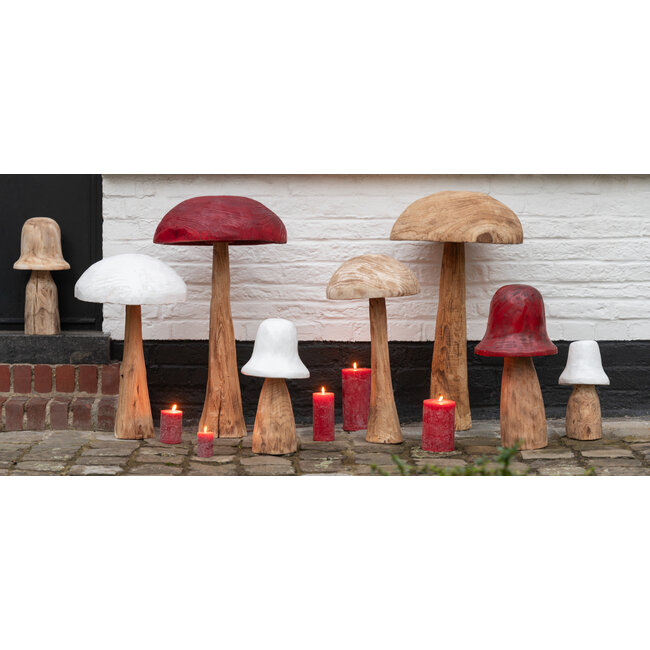 J-Line Paddestoel Bell Top Natuurlijk Medium