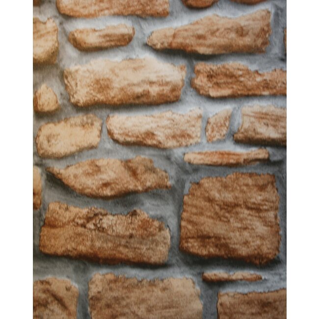 2Lif Stone Wall Zelfklevende Folie Mini rol multi 45cmx2mtr