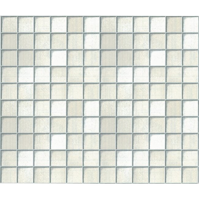 2Lif Toscana Tile Zelfklevende Folie Mini rol wit 45cmx2mtr