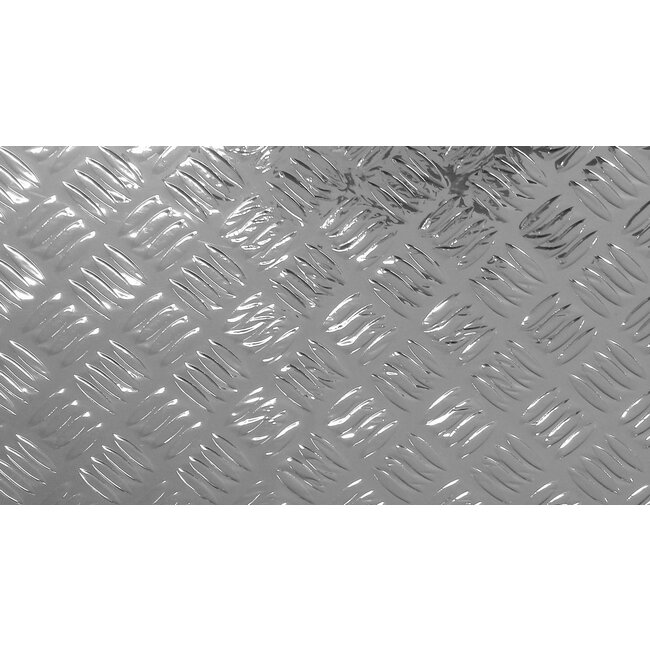 2Lif zilver Riffle Statische raamfolie Mini rol transparant 67,5cmx1,5mtr