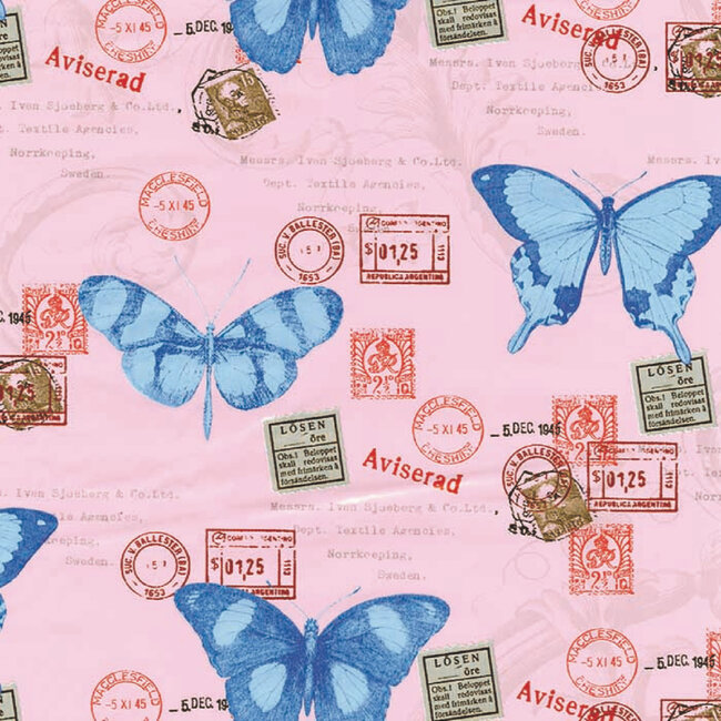 2Lif Butterflies Zelfklevende Folie Mini rol multi 45cmx2mtr