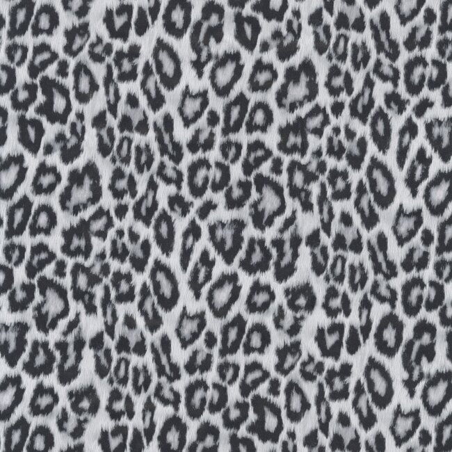 2Lif Leopard Zelfklevende Folie Mini rol grijs 45cmx2mtr