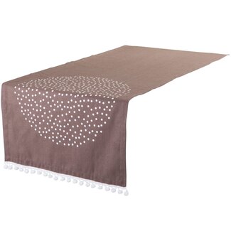 2Lif Donja Tafelloper taupe 42x150cm