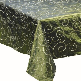 2Lif Florence Tafelkleed Textiel groen 140x140cm