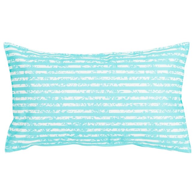 2Lif Little Stripes Outdoor Sierkussen aqua 30x50cm