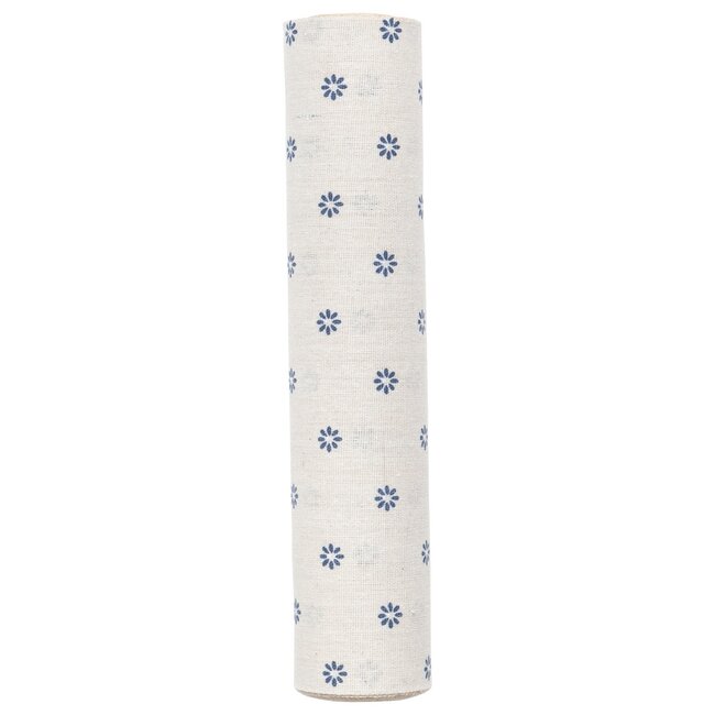 2Lif Little Tafelband fleur grijs-blauw 30cmx3mtr (rolled) (20 in box)