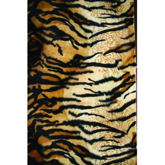 2Lif Tiger animal velvet Deco 150 cm x 2,5 mtr
