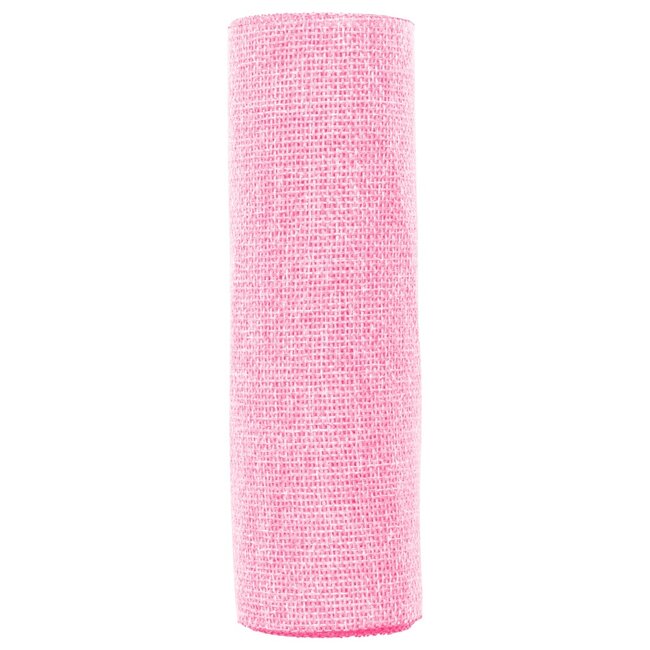 2Lif Jute Linen Tafelband roze 30cmx3mtr (box of 12)