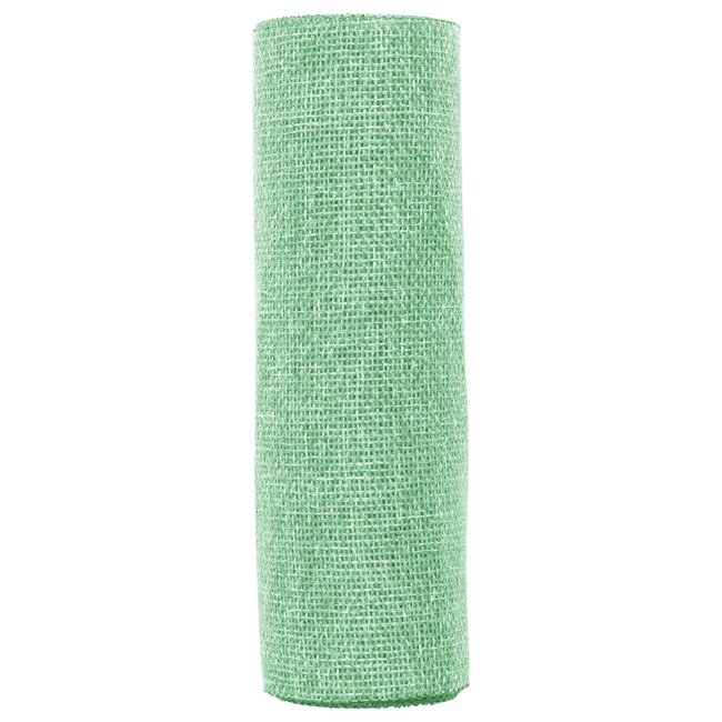 2Lif Jute Linen Tafelband groen 30cmx3mtr (box of 12)