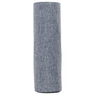 2Lif Jute Linen Tafelband grijs 30cmx3mtr (box of 12)