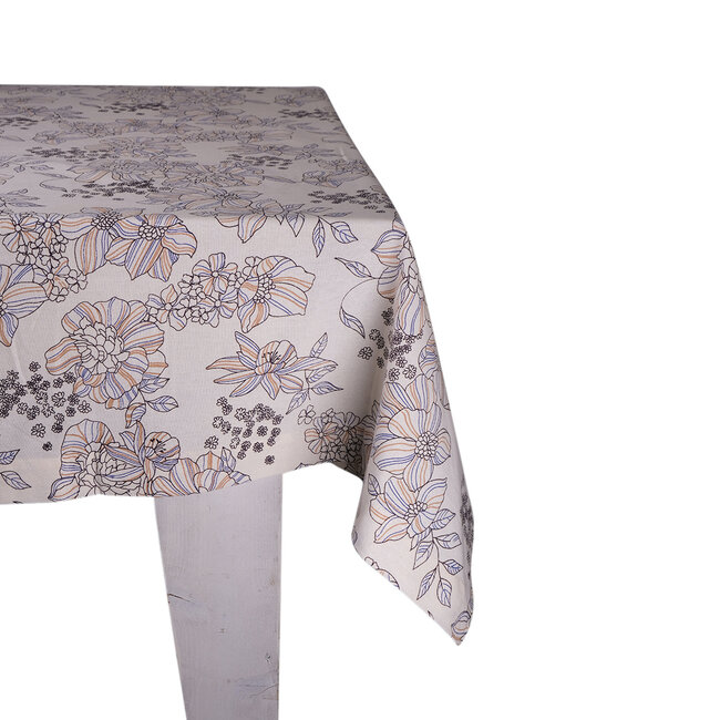 Linen & More Lali Tafelkleed Textiel blauw 140x230cm