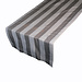 Linen & More Twill Stripe Tafelloper taupe 50x140cm