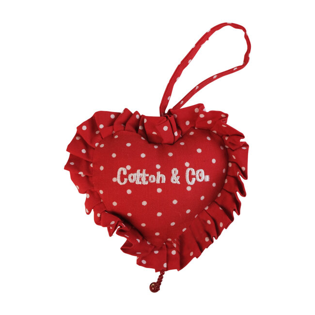 Linen & More Heart Dot Rosie Hangende Decoratie medium