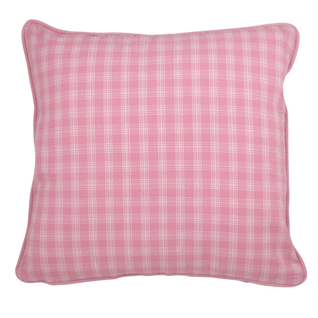 Linen & More  LEVY CHECK 45X45 LINPINK