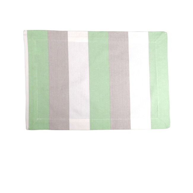 Linen & More Classic Stripe Placemat l.groen 35x50cm