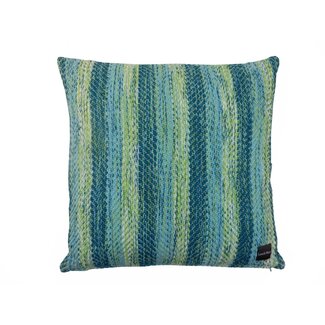 Linen & More Multi Weave kussen blauw 60x60cm