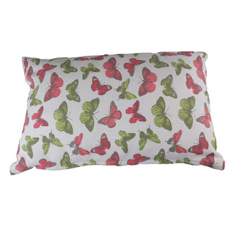 Linen & More Butterfly  kussen roze 30x50cm