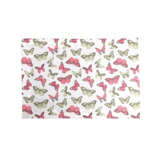 Linen & More Butterfly Placemat Strawberry 35x50cm