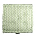 Linen & More Fine Zigzag stoelkussen groen 40x40cm+8cm