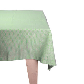 Linen & More Tablecloth Little Diamond Tafelkleed Textiel groen 140x250cm