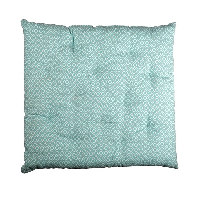 Linen & More Little Diamond stoelkussen blauw 40x40cm+5cm