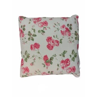 Linen & More Rose Garden kussen roze 45x45cm