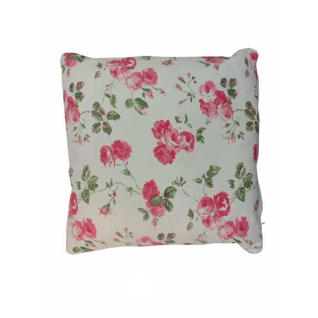 Linen & More Rose Garden kussen roze 45x45cm