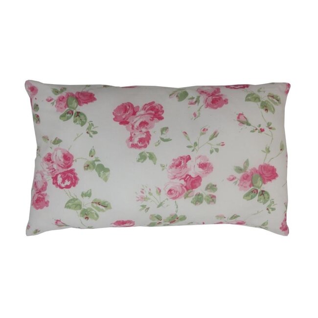 Linen & More Rose Garden kussen roze 30x50cm