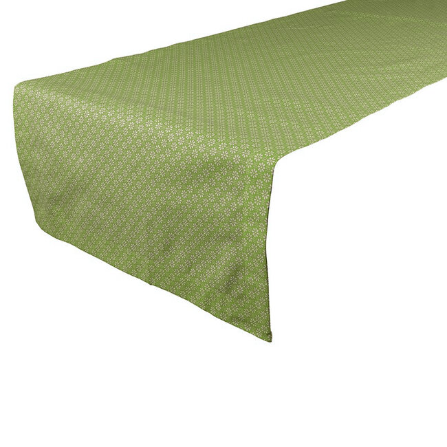 Linen & More Daisy Tafelloper groen 50x140cm