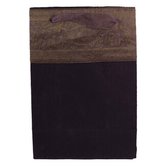 Linen & More Ethnic Verpackungsbeutel paars 18x25x10cm