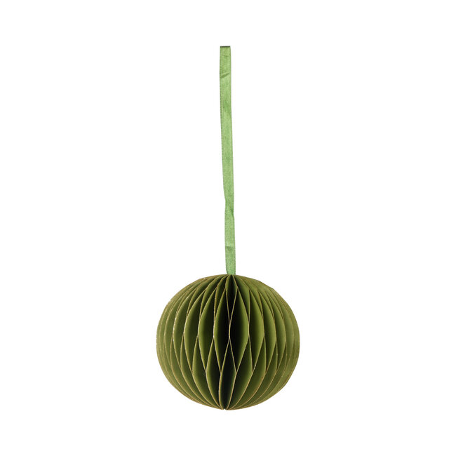 Linen & More Honeycomb Ball Decoratief papieren ornament groen 8cm