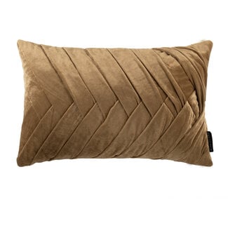 Linen & More Folded kussen goud 30x50cm